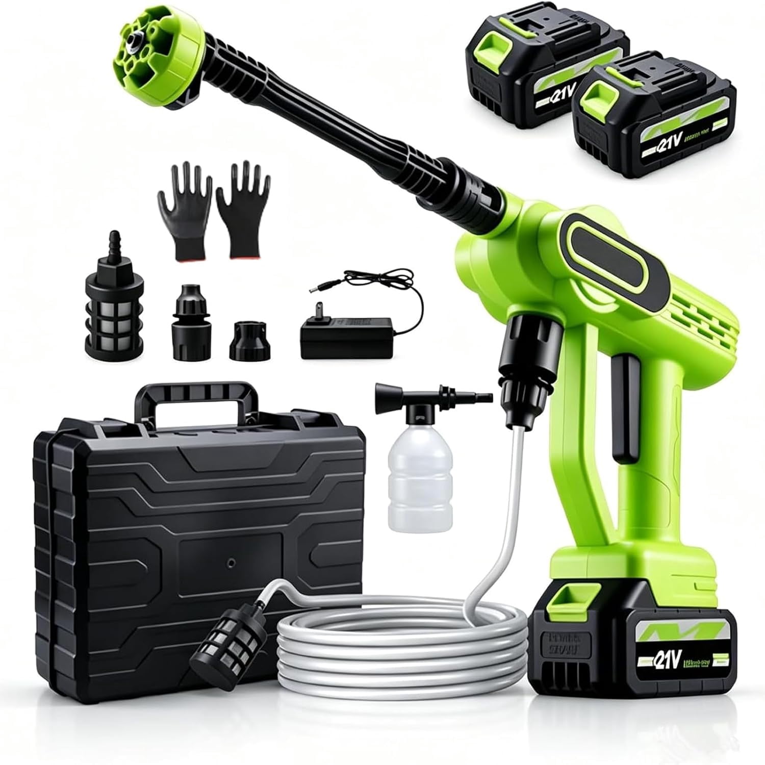2026 New Cordless Portable Pressure Washer, Battery Operated Pressure ...