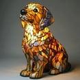 thumbnail image 1 of 2026 New Corgi Lamp and Pug Lamps, Boxer Dog Lamp, Dogs Series Art Night Light, Retro Stained Resin Tabletop LED Night Light, 3D Cute Pet LED Table Lamps, Fun Gift for Dog Lover (Golden Retriever), 1 of 7