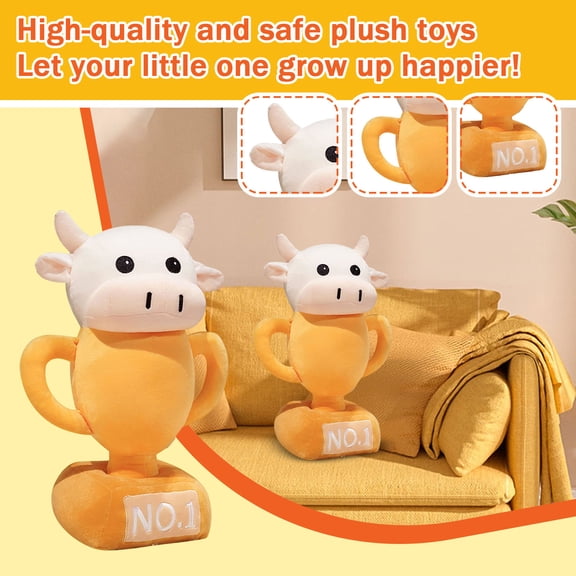 2026 New Cow Plush Toys, Stuffed Animals Toys Cow Soft Pillow Toys, Soft Hugging Sleeping Cute and Perfect Birthday Gifts, Best Birthday Gifts for Holiday Xmas Easter for Friend and Family