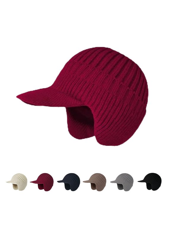 2026 New Cozy Head Beanie,Cozyhead Beanie,with Brim and Ear Flaps,Elastic Fabric for Unisex