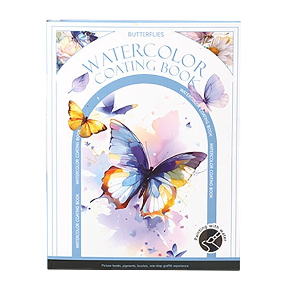 2026 New Creative Stress Relief Kit Watercolor Painting Book,3-Fold Water Color Pad,Mini Watercolor Workbook Travel Set for Beginners and Enthusiasts