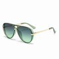 thumbnail image 1 of 2026 New Cross-Border European and American Fashion Sunglasses for Men, Versatile Trendy Large Frame Aviator Glasses, Retro Fluorescent Green Sunglasses for Women, 1 of 6