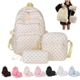 thumbnail image 1 of 2026 New Cute Bow Backpack 3-Piece Set, Cute Backpack Set Aesthetic Daypack Bow Rucksack, 1 of 4