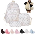thumbnail image 1 of 2026 New Cute Bow Backpack 3-Piece Set, Cute Backpack Set Aesthetic Daypack Bow Rucksack, 1 of 4