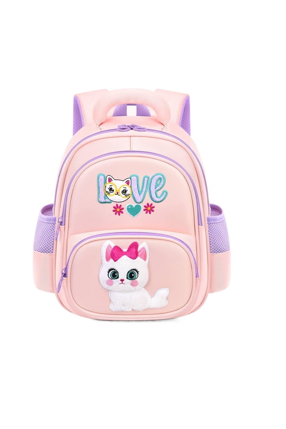 2026 New Cute Cartoon Cat Letter Print Backpack, Lightweight, Durable, Adjustable Straps, Student Campus Sports School Bag