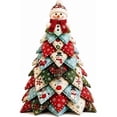 thumbnail image 1 of 2026 New DIY Quilted Christmas Tree Kit, 3D Fabric Patchwork Craft Set for Beginners, Handmade Tabletop Holiday Decor, Ideal for Home Mantel Table Office Display Christmas Decor Gifts, 1 of 7