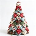 thumbnail image 1 of 2026 New DIY Quilted Christmas Tree Kit, 3D Fabric Patchwork Craft Set for Beginners, Handmade Tabletop Holiday Decor, Ideal for Home Mantel Table Office Display (#E), 1 of 6