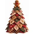 thumbnail image 1 of 2026 New DIY Quilted Christmas Tree Kit, 3D Fabric Patchwork Craft Set for Beginners, Handmade Tabletop Holiday Decor, Ideal for Home Mantel Table Office Display Christmas Decor Gifts, 1 of 7