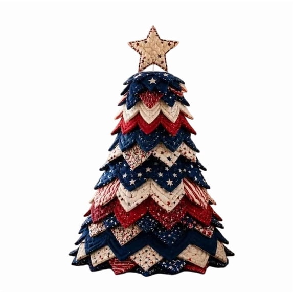 2026 New DIY Quilted Christmas Tree Kit, 3D Fabric Patchwork Craft Set for Beginners, Handmade Tabletop Holiday Decor, Ideal for Home Mantel Table Office Display (#G)