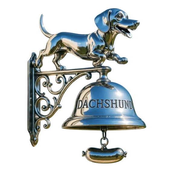 2026 New Dachshund Doorbell,Funny Dachshund Decorative Bell,Vintage Wall Mounted Entry Bell for Porch,for Doors Opening Porch, Front Door, Dog Lovers, Garden