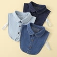 thumbnail image 1 of 2026 New Denim False Collar For Girls,Denim Collar,False Collars For Ladies Denims,The Layering Essential (Sky Blue), 1 of 6