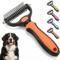 thumbnail image 1 of 2026 New Deshedding Brush For Dogs And Cats, The Pet Pro Grooming Tool Undercoat Rake, Professional Pet Deshedding Brush Long Hair, 1 of 7