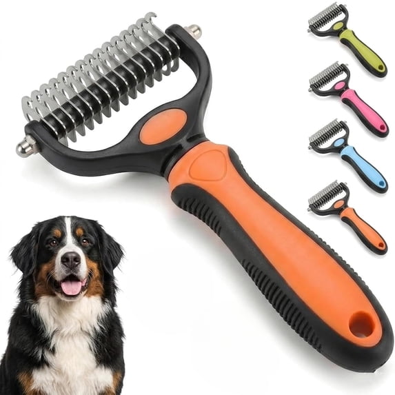 2026 New Deshedding Brush For Dogs And Cats, The Pet Pro Grooming Tool Undercoat Rake, Professional Pet Deshedding Brush Long Hair