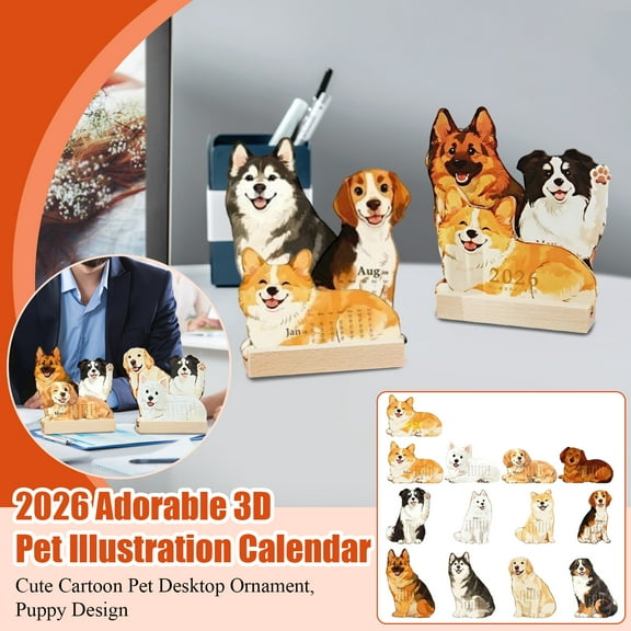 2026 New Desk Calendar | Cute Organizing Scheduling Tool | Monthly Desk Calendar | for Organizing Appointment Holiday Bedroom Living Room Kitchen Fridge Apartment Classroom