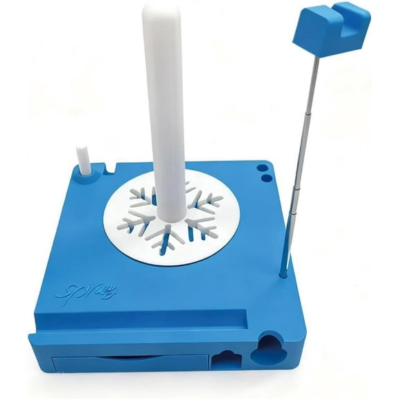 2026 New Detachable Yarn Spool Organizer Box with Phone Stand, Portable Crochet Caddy, Multi-Functional Yarn Shaft Spool Box for Knitting Lovers Crocheter