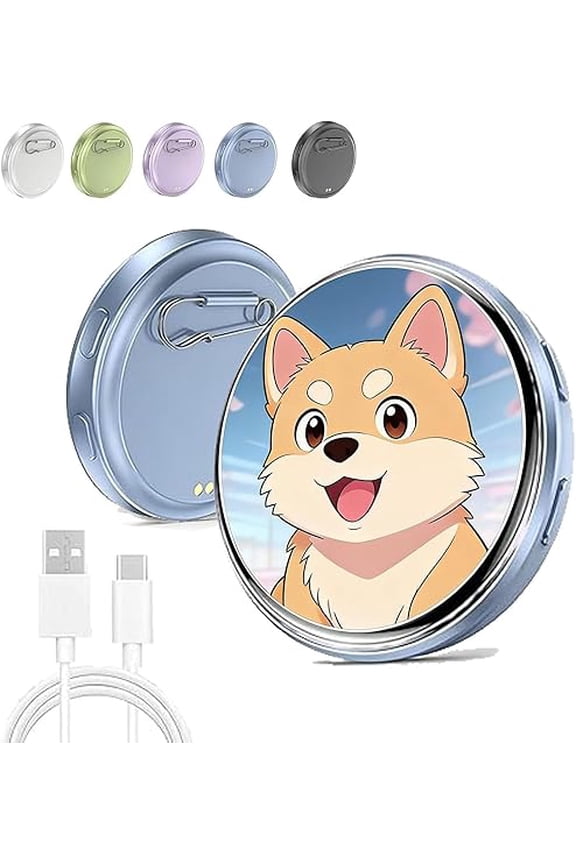 2026 New Digital Badge Pin, 1.7-Inch HD Display, 600mAh Badge for Anime Fans DIY & Custom Decor