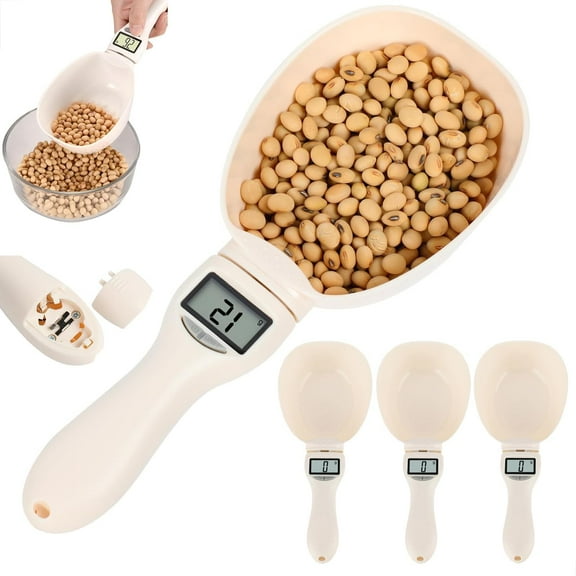 2026 New Digital Electronic Measuring Spoon Scale - Smart Adjustable Kitchen Tool, Food Measure Scoop for Home Cooks, Bakers, Chefs & Pet Owners
