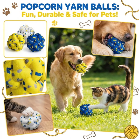 2026 New Dog Balls Interactive Toys, Dog Toys for Aggressive Chewers, Indestructible Tennis Durable Bouncy for Fetch Game, Lightweight Floating Blue