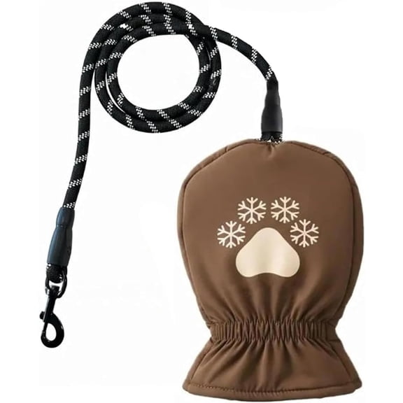 2026 New Dog Leash with Built-in Thermal Mitten,Classic Tape Winter Dog Leash, 6ft Pet Walking for Cold Weather Walking