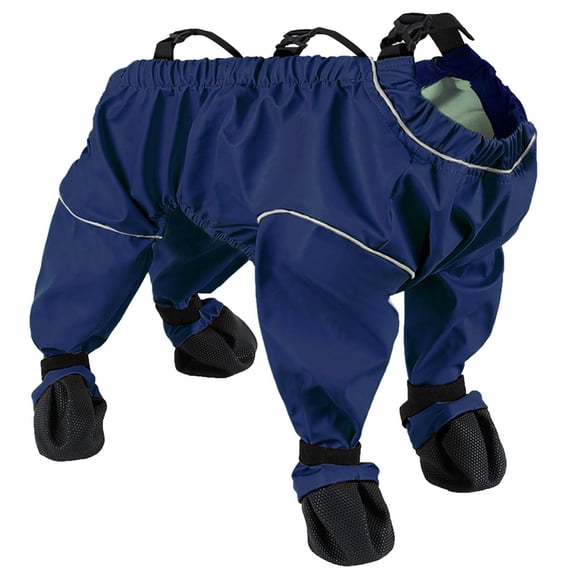 2026 New Dog Snowsuit with Attached Boots, Waterproof Dog Snow Suit with Boots, Anti-Slip Pets Leggings with Adjustable Suspenders, Dirty-Proof Paws Protector Pants