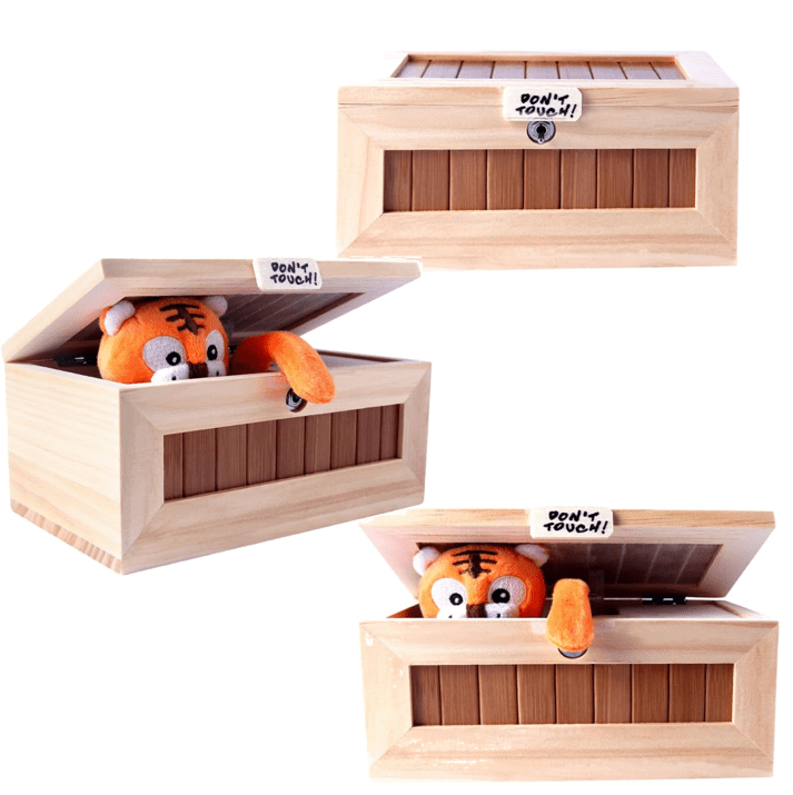 2026 New Don't Touch Useless Box, Wooden Useless Box with