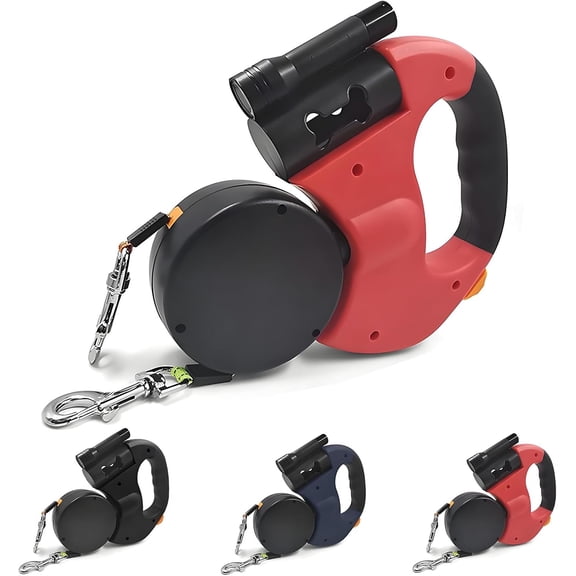 2026 New Double Leash for Two Dogs, No Tangle Double Dog Leash, Equipped with a 360° Swivel, High-Strength LED Light, and Reflective Durable Nylon Strap, Ideal for Small and Medium Pets