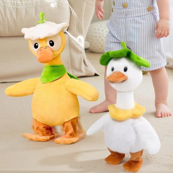 2026 New Duck Plush Toys, Stuffed Animals Toys Duck Soft Pillow Toys, My Realistic Robot, Repeating, Plush Toy Robot, Best Birthday Gifts for Holiday Xmas Easter for Friend (Duck, 2PCS)