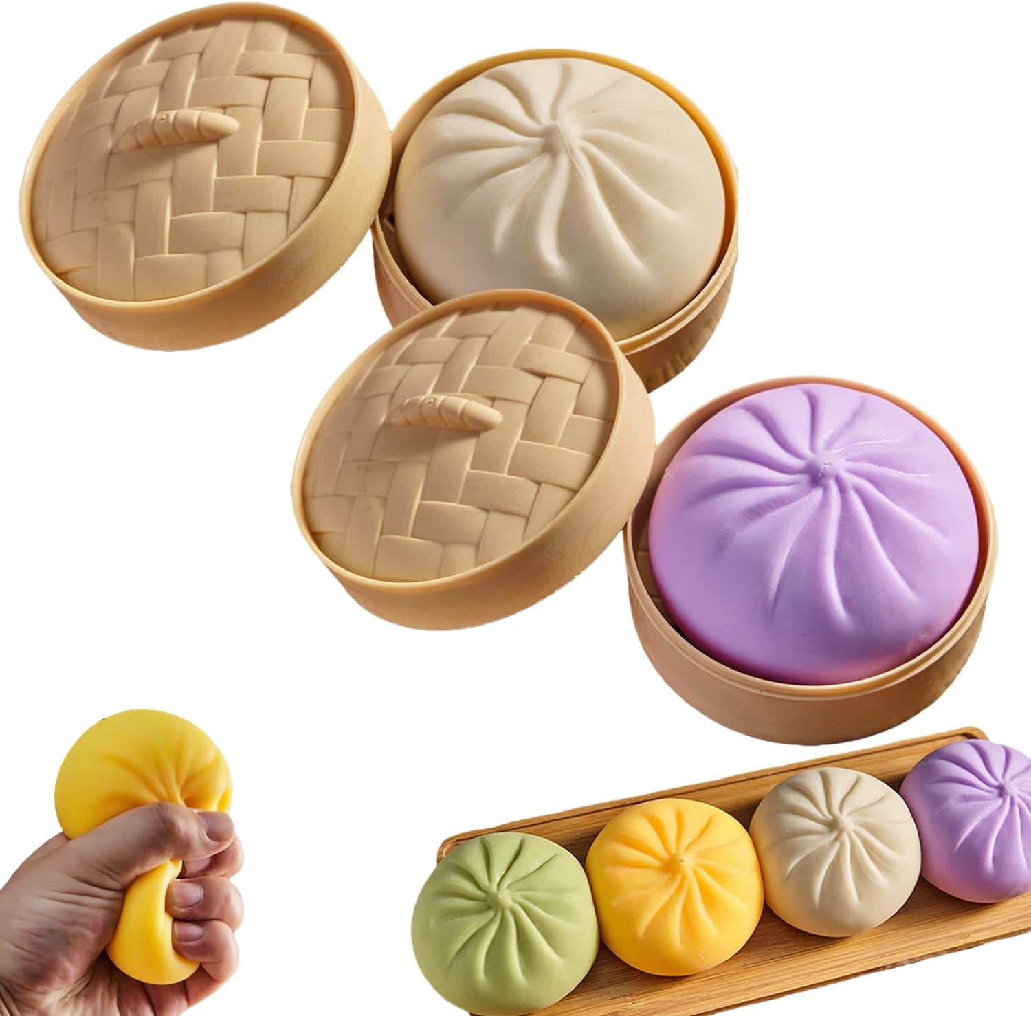 2026 New Dumpling Squishy Large With Steamer Box Super Soft Giant 