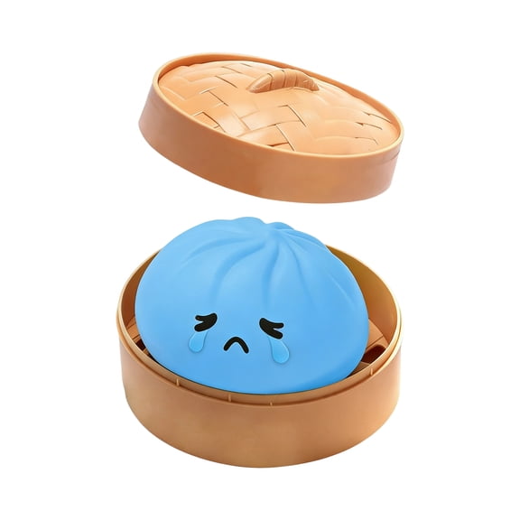 2026 New Dumpling Squishy Large with Steamer Box,Super Soft Giant Squishy Dumpling, Mystery Dumpling Squishy,Large Stress Relief Squishys Dumplings for Everyone Anxiety Relief