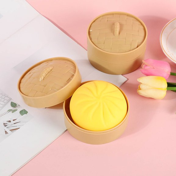 2026 New Dumpling Squishy with Steamer Box,Super Soft Squishy Dumpling, Dumpling Squishy, Stress Relief Squishys Dumplings for Everyone Anxiety Relief