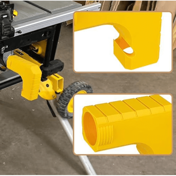 2026 New! Dust Extraction Adapter for DeWALT DWE7485/DW745 Table Saw – Durable Dust Collection Tool Attachment, Keeps Workspace Clean, Easy Installation Yellow