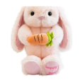 thumbnail image 1 of 2026 New Easter Bunny Plush Toys, Easter Bunnies Stuffed Animals Toys Easter Decor Soft Pillow Toys, Cute Carrot Rabbits Plush Toy, Best Gifts for Bunny Easter Holiday Birthday (Bunny, Pink), 1 of 5