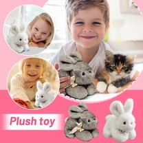 2026 New Easter Bunny Plush Toys, Easter Bunnies Stuffed Animals Toys Easter Decor Soft Pillow Toys, Game Peripheral Dolls Best Gifts for Bunny Easter Holiday Birthday (Bunny, 2PCS)