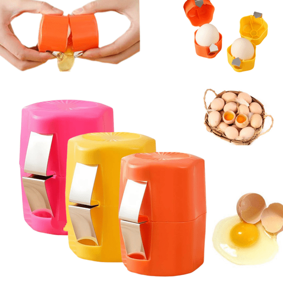 2026 New Egg Opener, Egg Shell Opener, Portable Eggs Cracker Separator, Upgrade Stainless Steel Eggs Cutter, Multifunctional Handheld Eggshell Openers Eggshell Cracking Tool for Cooking