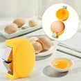 thumbnail image 1 of 2026 New Egg Opener for Hard Boiled Eggs, Egg Shell Opener, Egg Separator for Raw Eggs, Stainless Steel Hard Boiled Egg Peeler with Ergonomic Handle, Portable Egg Cracker for All Egg, Yellow, 1 of 6