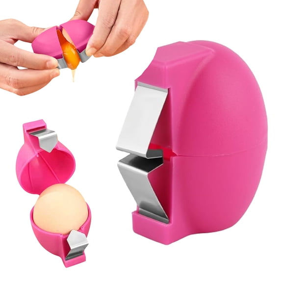 2026 New Egg Shell Opener, Stainless Steel Egg Cracker Tool, Multifunctional Eggs Separator for Raw and Hard Boiled Eggs Peeler Shell Remover, Kitchen Gadget