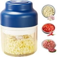 thumbnail image 1 of 2026 New Electric Garlic Chopper, Mini Portable Veggie Chopper USB Charging Wireless Food Processor, Upgrade Electric Mini Garlic Chopper Set Wireless Veggie Grinder, 320ml, 1 of 6