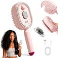 thumbnail image 1 of 2026 New Electric Spray Air Cushion Massage Comb, Electric Steam Brushs for Hair, Rechargeable Steam Hair Straightener, Detangling Steam Brush for Short Hair, Reduce Frizz, Nourishes Hairs,pink, 1 of 10