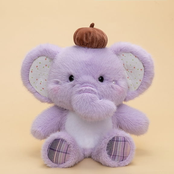 2026 New Elephant Plush Toys, Stuffed Animals Toys Elephant Soft Pillow Toys, Cute and Cuddly Elephant Family Adorable, Best Birthday Gifts for Holiday Xmas Easter for Friend (Elephant, Purple)