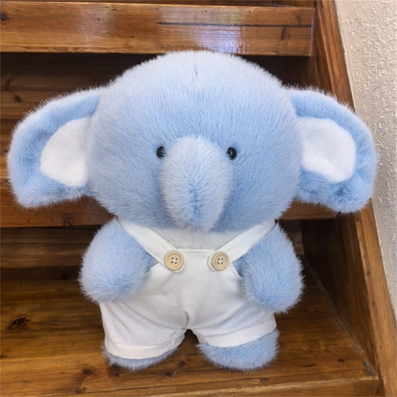 2026 New Elephant Plush Toys, Stuffed Animals Toys Elephant Soft Pillow Toys, Elephant Plush Toy Stuffed Animal Doll Soft Cute, Birthday Gifts for Holiday Xmas Easter for Friend (Elephant, White)