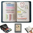 thumbnail image 1 of 2026 New Embroidery Stitch Book 2pcs Set for Beginners, Portable Practice Books with Step-by-step Instructions, Reusable Fabric Pages and Sewing Tools, 1 of 9