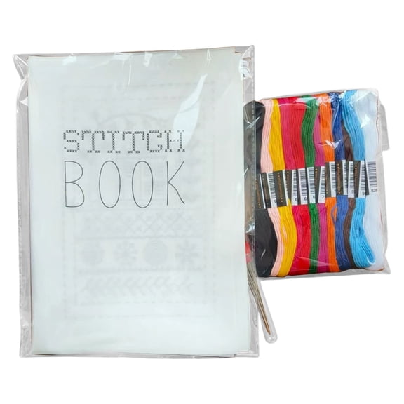 2026 New Embroidery Stitch Book Kit, 2026 New Embroidery Kit for Beginners Sewing Tools Tutorial Portable DIY Set With Pattern Design Suitable for Craft Enthusiasts And DIY Lovers