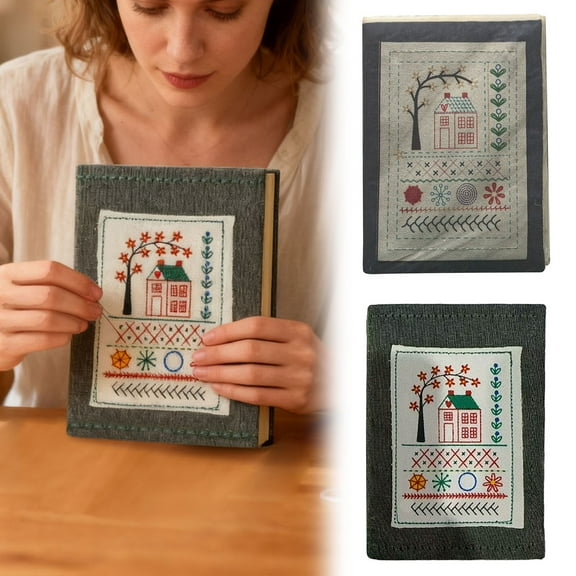 2026 New Embroidery Stitch Book Kit Portable All Scenario Embroidery Stitch Book for Beginners and Craft Lovers A