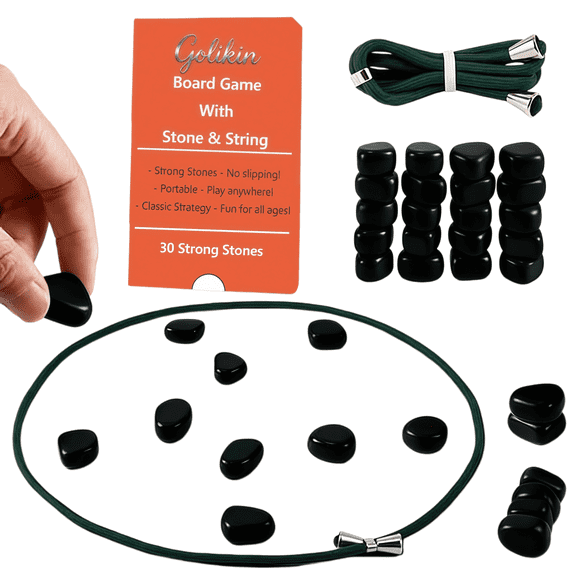 2026 New Family Set, Activity Pocket Games with 30 Stones & 1 Rope, For Group Party and Family (30Pcs)