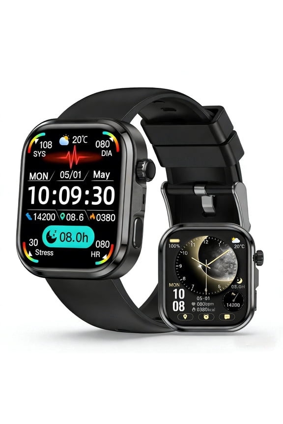 2026 New Fashion Smartwatch With 1.83-inch HD Full-Screen Display, 280mAh Ultra-LongBattery Life, Wireless 5.3, Social Sharing, Music Playback, Al Voice Command Support, WirelessCalls And SMS Alerts