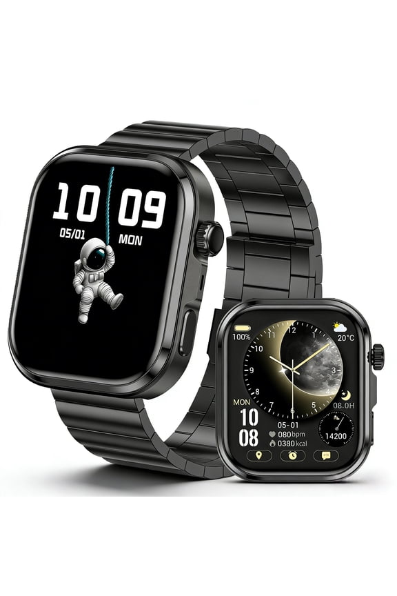 2026 New Fashion Smartwatch With 1.83-inch HD Full-Screen Display, 400mAh Ultra-LongBattery Life, Wireless 5.3, Social Sharing, Music Playback, Al Voice Command Support, WirelessCalls And SMS Alerts