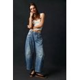 thumbnail image 1 of 2026 New Fashionable Casual Women's Loose Wide-Leg Pants, Mid-Low Waist, Washed Denim Trousers, 1 of 5