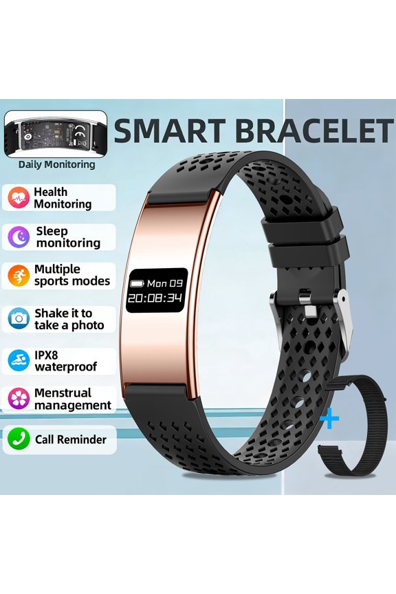 2026 New Fashionable Smart Fitness Tracker for Men and Women | Lightweight and Trendy Design, Call Reminder, Sleep Monitoring, 170+ Sports Modes, Step Counting, IPX-8 Water Resistance,