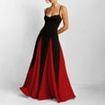 thumbnail image 1 of 2026 New Fashionable and Elegant Color-Blocked Loose Skirt Dress with a Full Swing and Slim Waist, 1 of 5