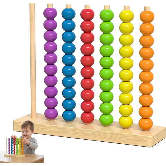 2026 New Fast-Paced Rainbow Ring Stacking Puzzle Game, Upgrade Wooden Color Match Challenge Game for Family Fun and Strategy Lovers, Color Matching Stacking Puzzle Game (B)